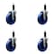 Service Caster 5'' Solid Poly Wheel Swivel 1'' Expanding Stem Caster Set, 4PK SCC-EX20S514-SPUS-1-4 - alternate 1
